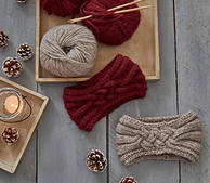 Lana Grossa Brigitte No. 2, Fb 33 in Bordeaux, 15 Beige