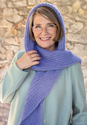 Lana Grossa Ecopuno Lilablau (Fb. 214), 
Lana Grossa Natural Superkid Tweed Lila (Fb. 630)