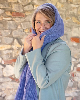 Lana Grossa Ecopuno Lilablau (Fb. 214), 
Lana Grossa Natural Superkid Tweed Lila (Fb. 630)