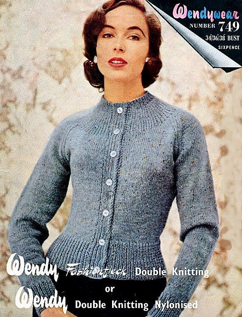 Vintage Cardigan pattern by Wendy Yarns