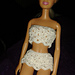 White Shell Barbie Swimsuit pattern