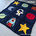 Astronaut Space Blanket pattern 