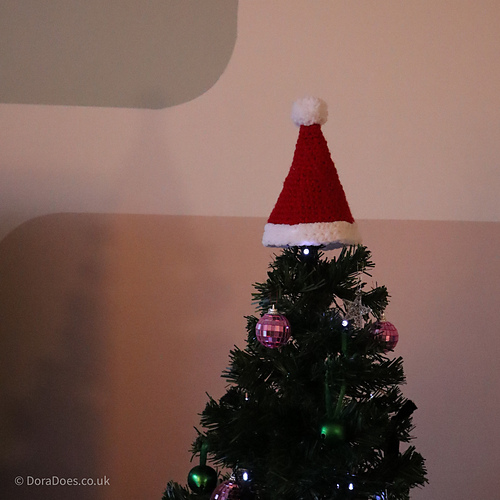 Santa Hat Tree Topper photo 3