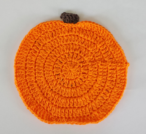 Falling Pumpkin Dishcloth & Hot Pad photo 1