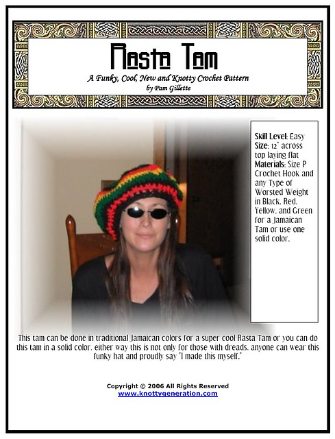 Ravelry: Rasta Tam pattern by Pam Gillette