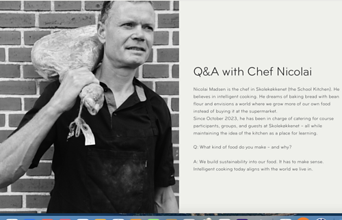 Great food at Isager Skole !