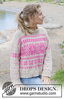 Ravelry: 255-10 Bright Rose pattern by DROPS design
