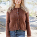 262-8  Autumn Nutmeg Cardigan pattern 