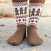 261-73  Gingerbread Love Socks pattern 