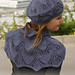 141-4 Midnight Boheme hat and shoulder warmer pattern