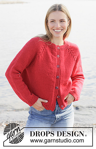 272-13 Red Autumn Cardigan