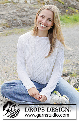 Swedish Style Patterns Ravelry: 271-25 White Hive Sweater pattern by DROPS design