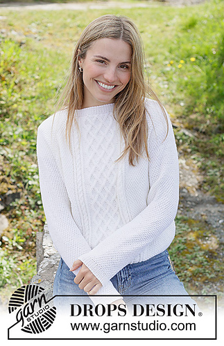 Swedish Style Patterns Ravelry: 271-25 White Hive Sweater pattern by DROPS design