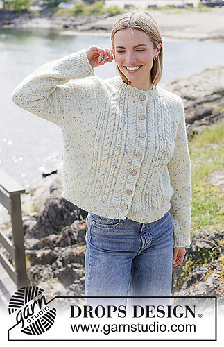 Swedish Style Patterns Ravelry: 273-15 Riverside Braids Cardigan pattern by DROPS design