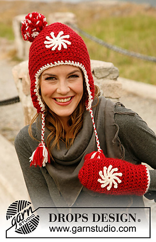 Ravelry: 131-18 a - Snowflake Hat pattern by DROPS design