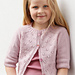 38-22  Pink Peony Cardigan pattern 