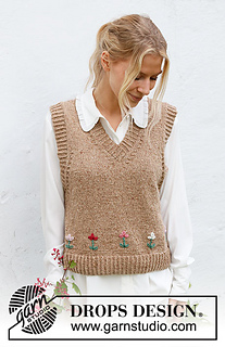 トップス murral Garden flower knit vest 9568bbb57ee9e8432d655d4961569b