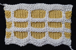 65 White Net-work on a colored ground