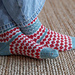 Zigzag Checkered socks pattern
