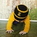 0-3 Month Football Beanie pattern 