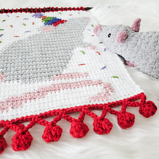 This pattern does not include instructions for the crochet rat plushie shown in photos.
