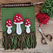 Mini Mushroom Wall Hanging pattern