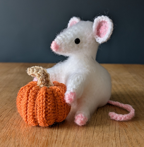 Mouse and pumpkin