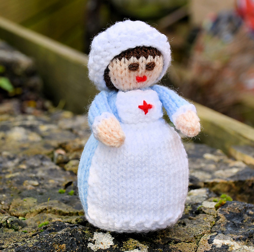 Ravelry: Miniature WWI Red Cross Nurse Doll pattern by Joanna Marshall