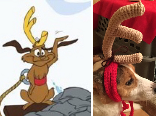 grinch dog antler for dogs