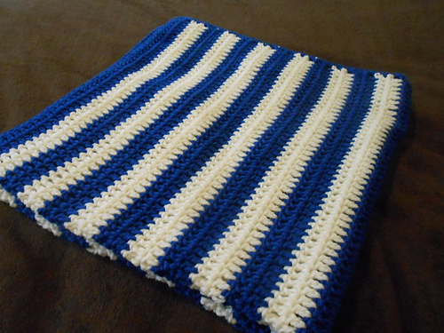 Patriotic Stripes Blanket & hat photo 3