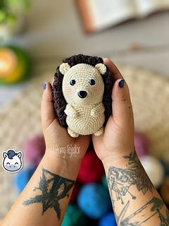 Handmade Hedgehog amigurumi inspired by woodland animals, a cute autumn crochet pattern PDF perfect for plush toy lovers and cozy home decor.