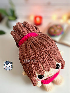 Handmade Chihiro amigurumi inspired by Hayao Miyazaki’s Spirited Away, a perfect pattern for fans of Studio Ghibli, anime, and magical fantasy stories.