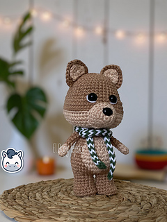Handmade Winter Fox amigurumi inspired by cozy Christmas themes and woodland animals, festive winter crochet pattern PDF perfect for holiday gifts and seasonal decor.