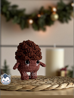 Handmade Christmas amigurumi set inspired by classic holiday ornaments, featuring a Christmas tree, festive candle and pinecone, perfect Christmas crochet pattern PDF for fans of winter decor and handmade holiday crafts.