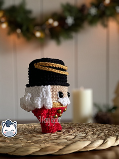 Handmade Christmitos Snowman, Gingerbread Cookie and Nutcracker amigurumi set, cute Christmas crochet pattern PDF perfect for holiday décor, festive gifts and fans of cozy winter handmade crafts.