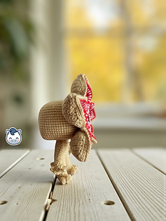 Handmade Demogorgon amigurumi inspired by Stranger Things, a creepy and geek crochet pattern PDF perfect for horror fans and Funko-style plush lovers.