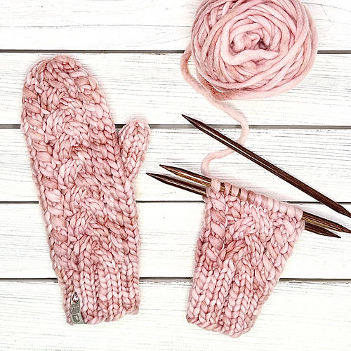 Cable Braid Mittens