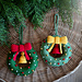 Christmas wreath pattern