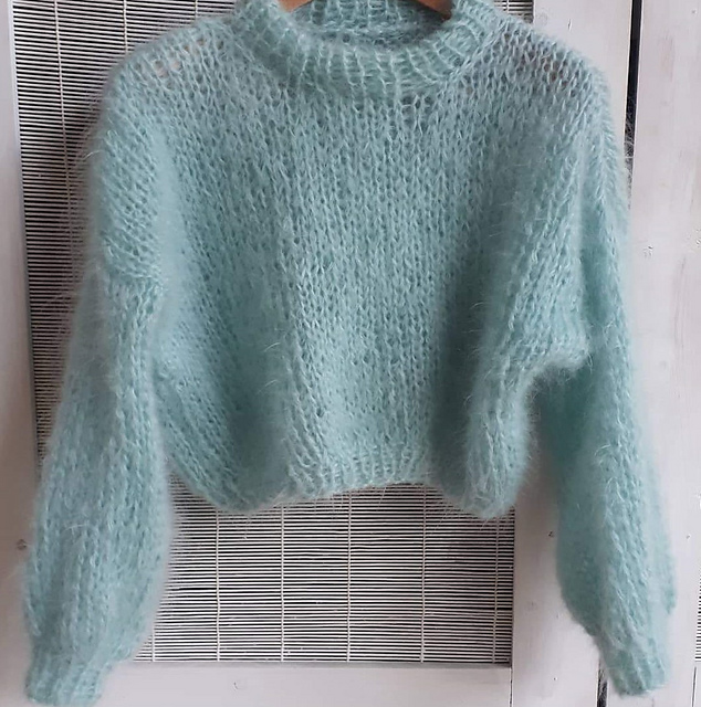 Ravelry: Mohair Cropped Sweater pattern 