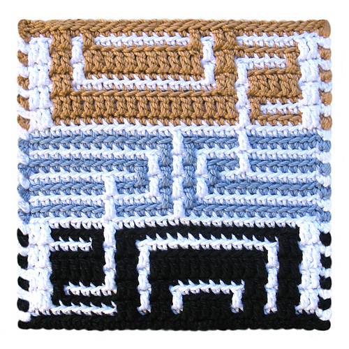 Ravelry: Mosaic Blocks 4 Coaster pattern by Elizabeth Ragsdale
