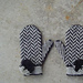 Herringbone Mittens with Poms pattern 