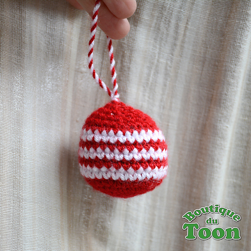 Boule de noël en laine photo 4
