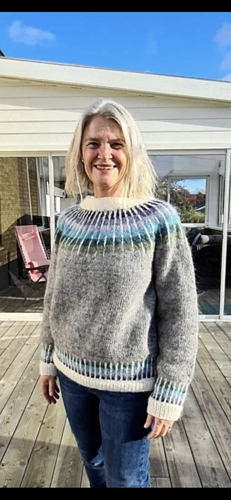 Strimman på sin nya ägare