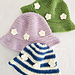 Daisy Drop Bucket Hat pattern 