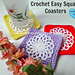 Easy Square Coaster pattern 