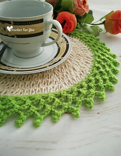 Ravelry: Oval Table Mat with Jute Hemp pattern by Erangi Udeshika