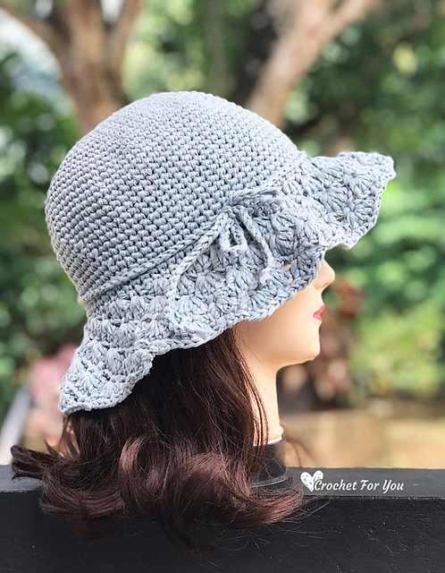 Floppy Shell Brim Sun Hat pattern 