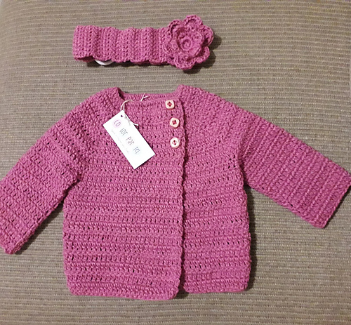 Baby Bear Newborn Crochet Cardigan photo 11
