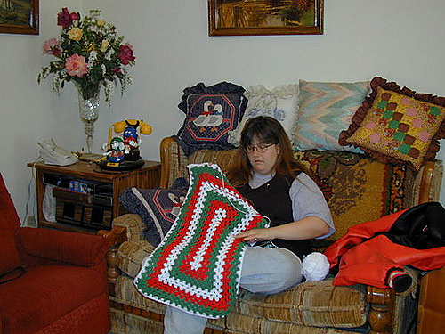 Rectangular Granny Square Afghan photo 6