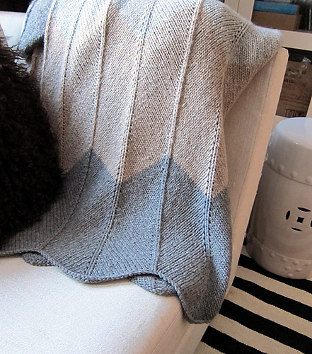 Chevron Colour-Block Blanket